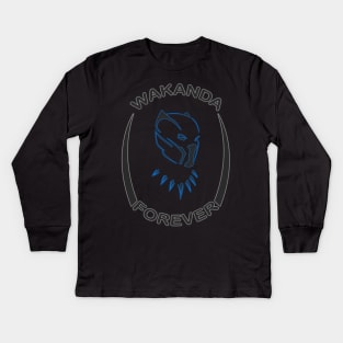 Black Panther - Wakanda Forever Kids Long Sleeve T-Shirt